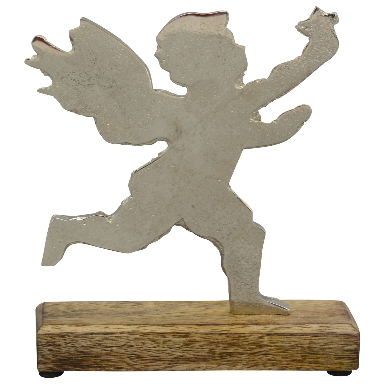 Engel Puri - Holz/Aluminium - 20x17x5 cm