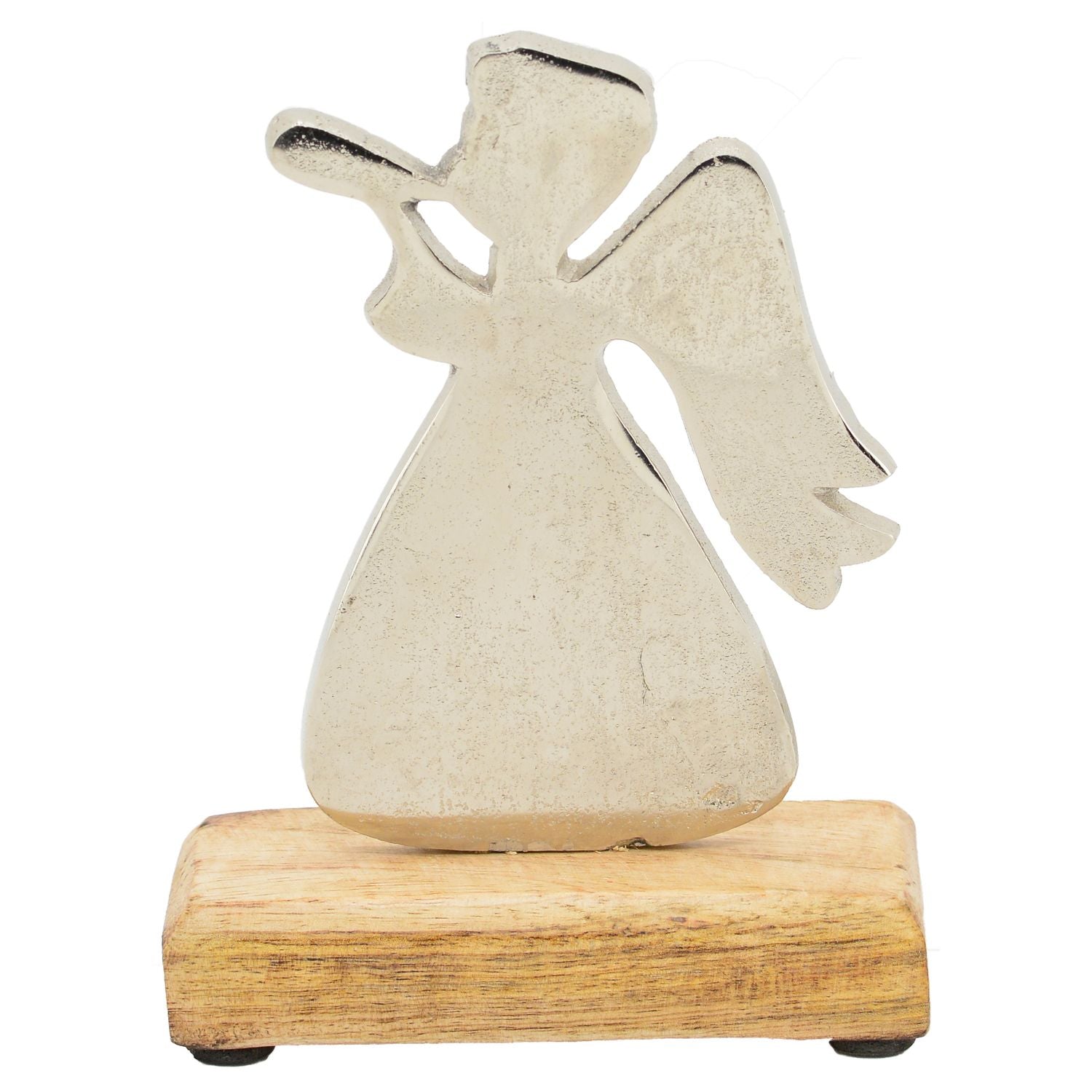 Engel Puri - Holz/Aluminium - 18x12x5 cm