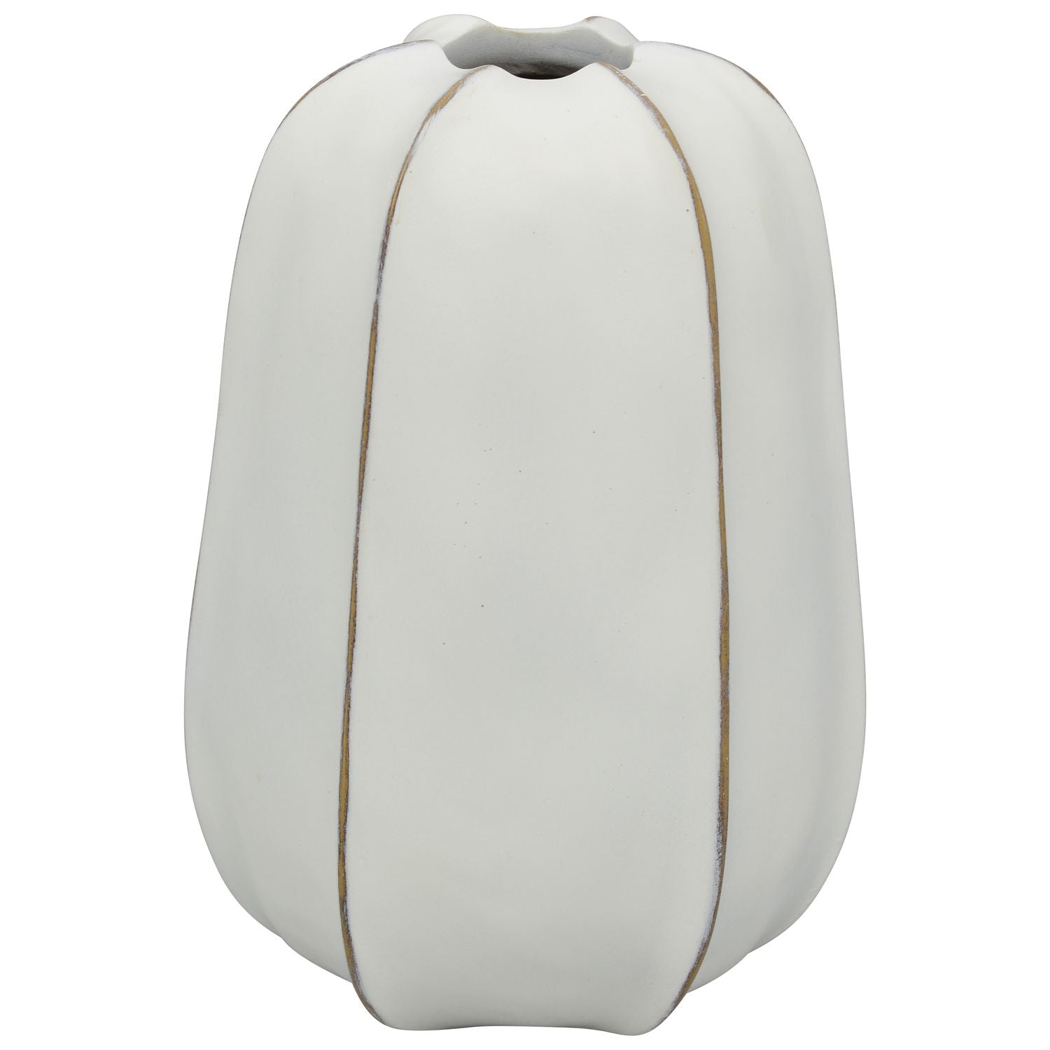 Vase Clarté - weiß - Polyresin - 17x15,5x24,5 cm