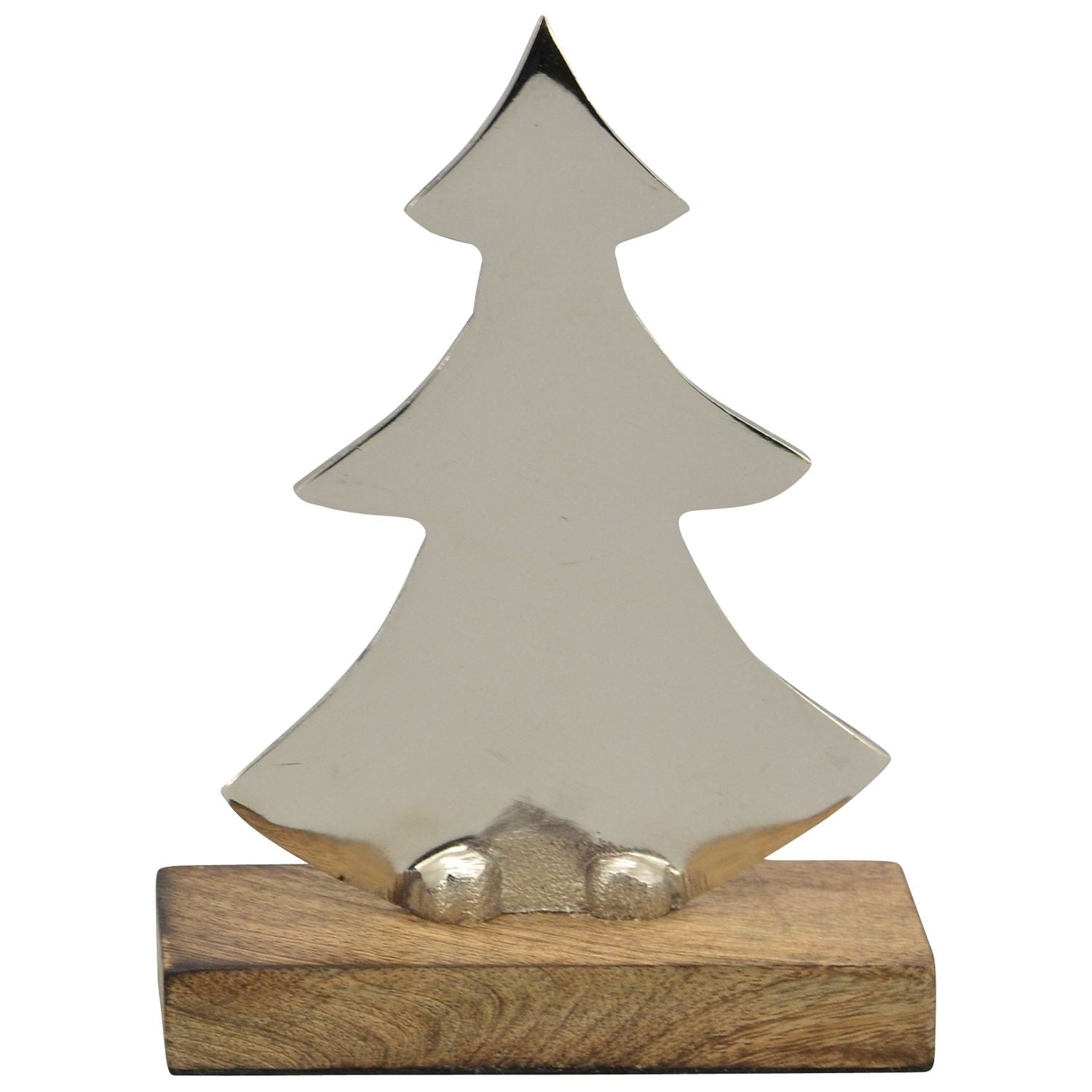 Baum Puri - Holz/Aluminium - 12x5x16 cm