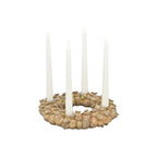 KerzenHalter Lilian  - gold - Polyresin - 26x26x5cm