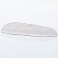Assiette rectangulaire BANANO - blanche - 10 x 37 x 2 cm - verre
