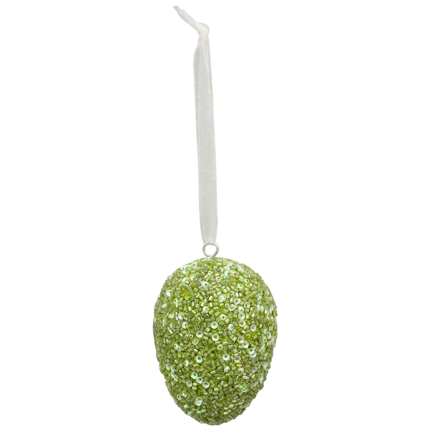 Egg hanger Dost - green - wood/glass - 6.5x6.5x10 cm