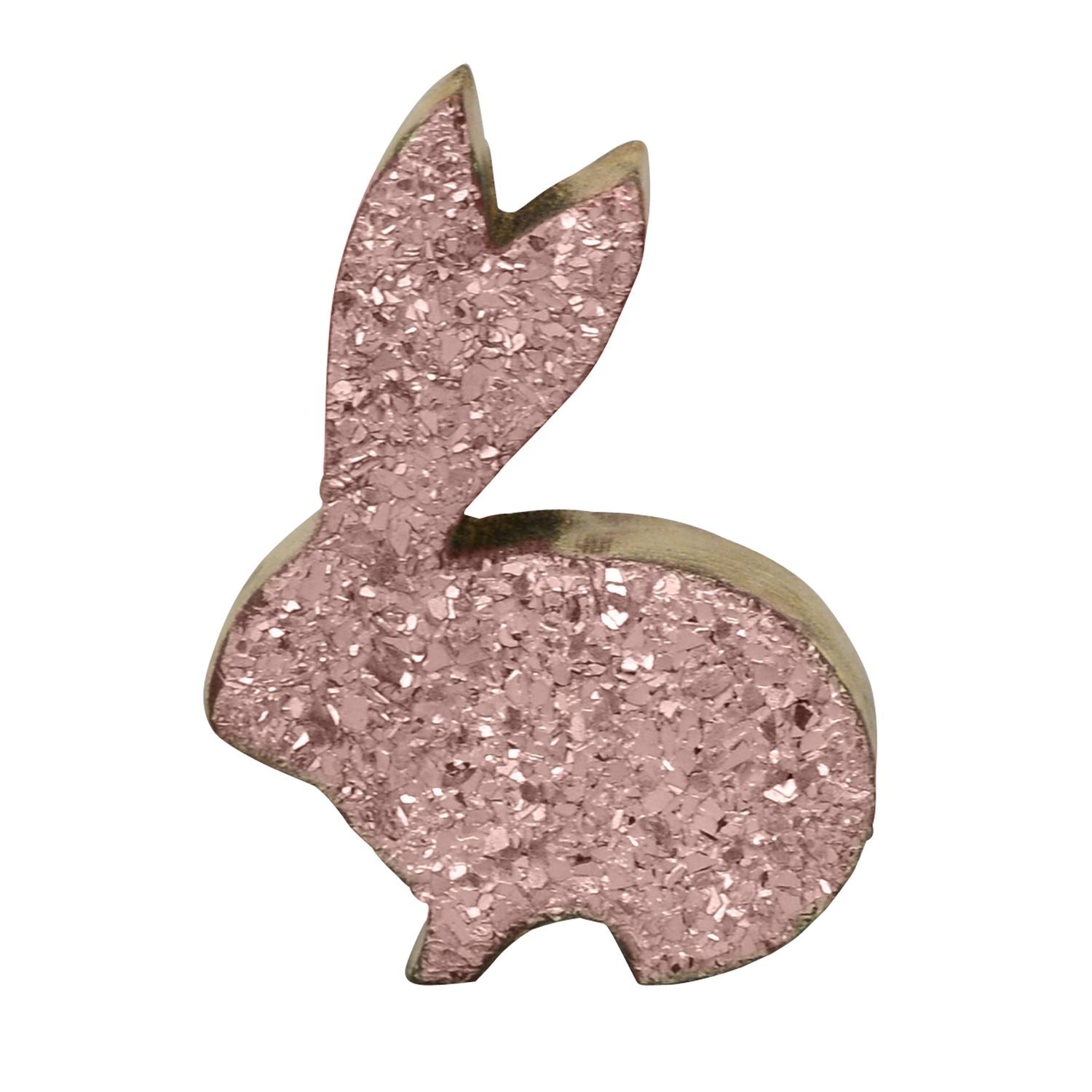 Hasen Dost - pink - Holz/Glas - 10 cm