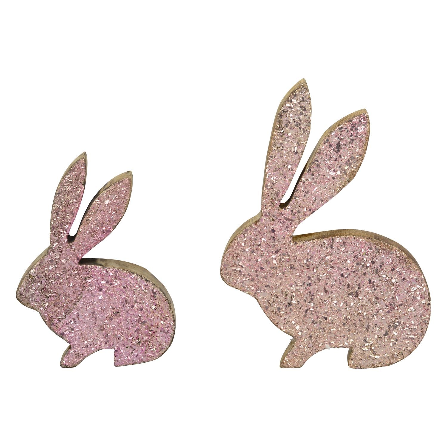 Hasen Dost - pink - Holz/Glas - 10 cm