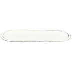 Tablett ClairBlanc - weiß - Metall - 43x17x2 cm