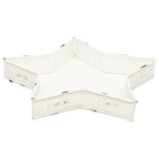 Tablett Set/2 ClairBlanc - weiß - Metall - 25x25x4 cm - 29,5x29,5x5 cm