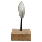FischSkulptur Artisanal - Holz/Metall - 42x8,5x18,5 cm