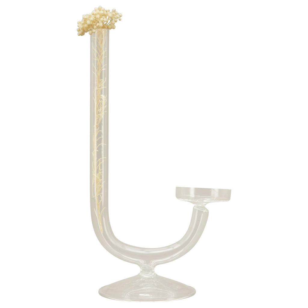 Vase mit KerzenHalter Verrerie - Glas - 11x8x20 cm