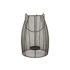 Laterne Sobre - schwarz - Metall - 25x25x60 cm