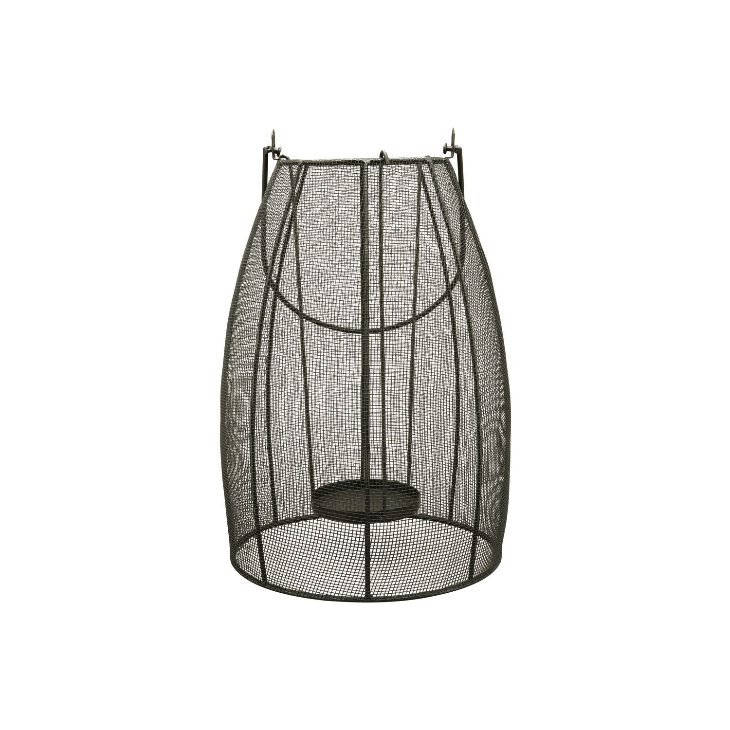 Laterne Sobre - schwarz - Metall - 25x25x60 cm