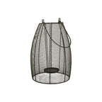 Laterne Sobre - schwarz - Metall - 25x25x60 cm