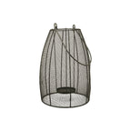 Laterne Sobre - schwarz - Metall - 25x25x60 cm