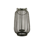 Laterne Sobre - schwarz - Metall - 20x20x51 cm