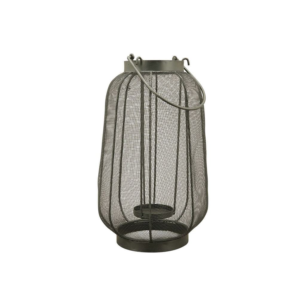 Laterne Sobre - schwarz - Metall - 20x20x51 cm