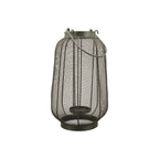 Laterne Sobre - schwarz - Metall - 20x20x51 cm