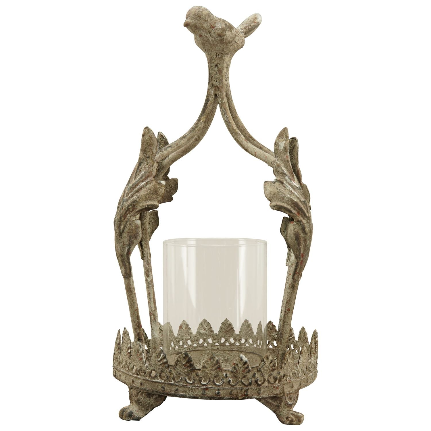 Krone Windlicht ArtFerro - Metall/Glas - 14x12x22,5 cm