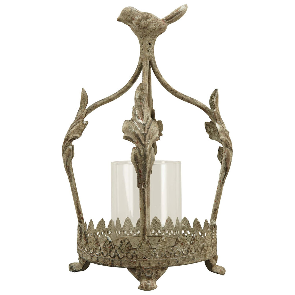 Krone Windlicht ArtFerro - Metall/Glas - 14x12x22,5 cm