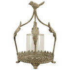 Krone Windlicht ArtFerro - Metall/Glas - 16x14x24 cm