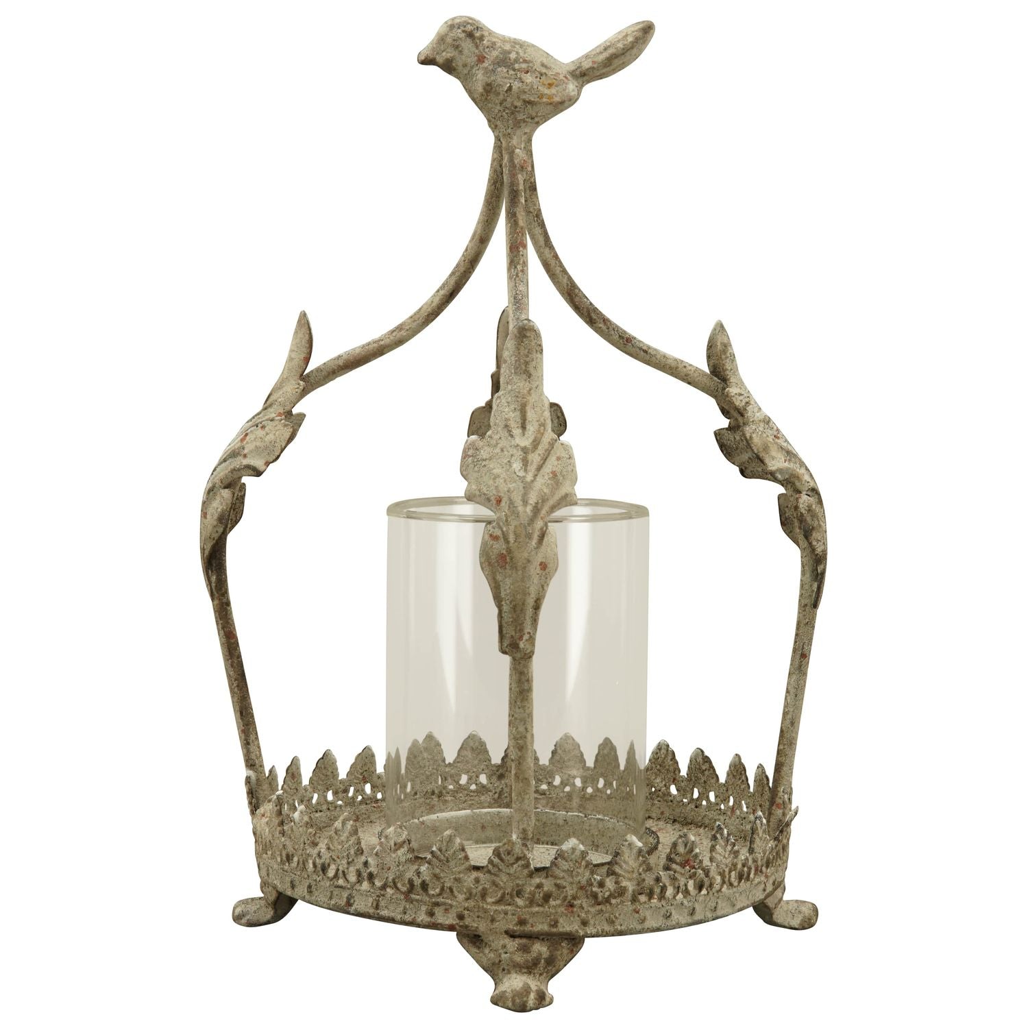 Krone Windlicht ArtFerro - Metall/Glas - 16x14x24 cm