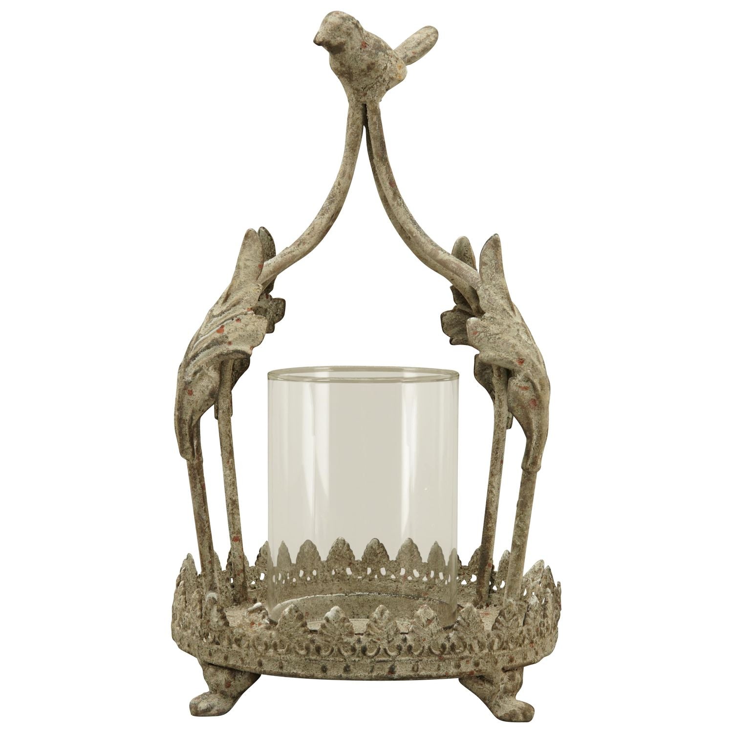 Krone Windlicht ArtFerro - Metall/Glas - 16x14x24 cm