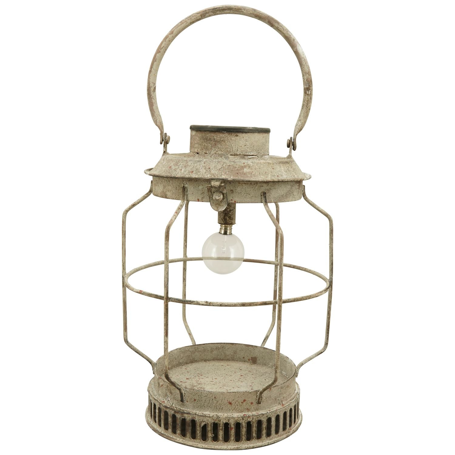 Laterne mit Solar ArtFerro - Metall - 19,5x19,5x29 cm