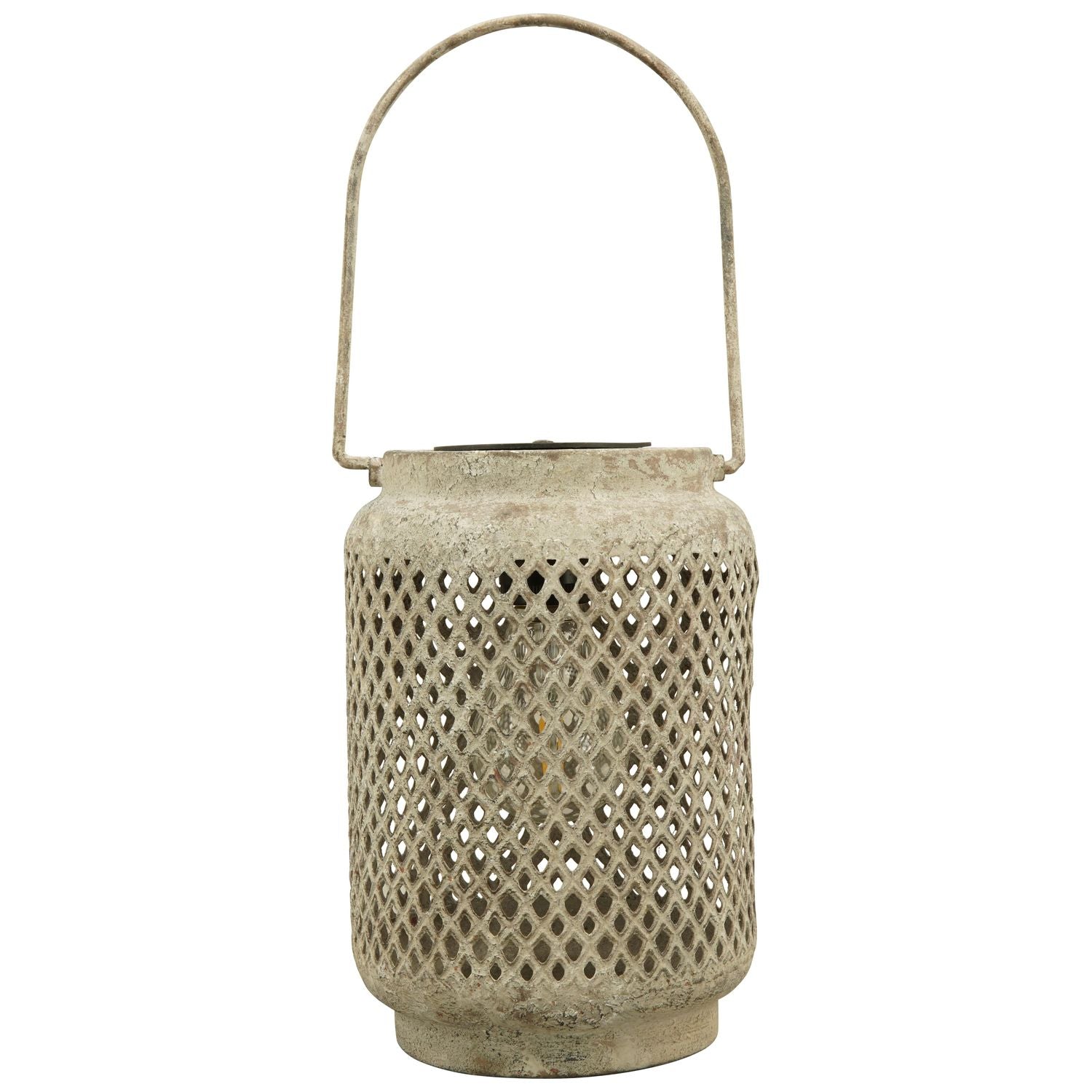 Laterne mit Solar ArtFerro - Metall - 15x15x23 cm