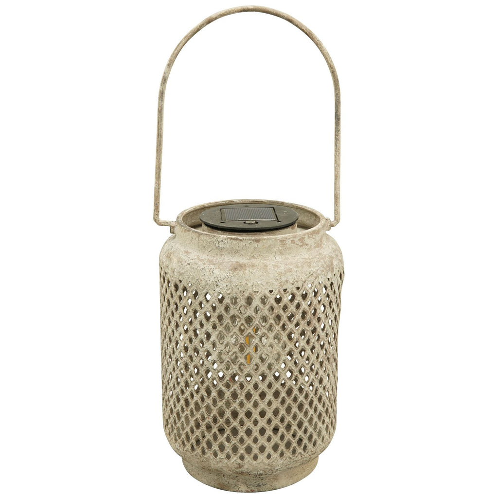 Laterne mit Solar ArtFerro - Metall - 15x15x23 cm