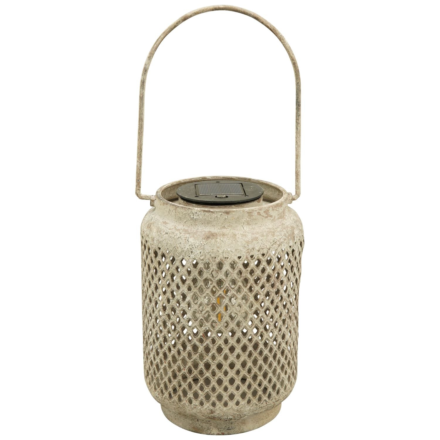 Laterne mit Solar ArtFerro - Metall - 15x15x23 cm