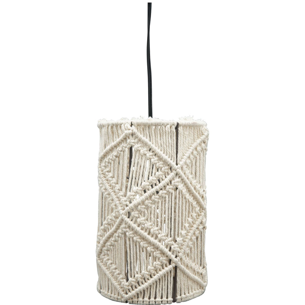 Lampe SWILL - Baumwolle Seil/Metall - 18x18x28 cm