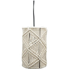 Lampe SWILL - Baumwolle Seil/Metall - 18x18x28 cm