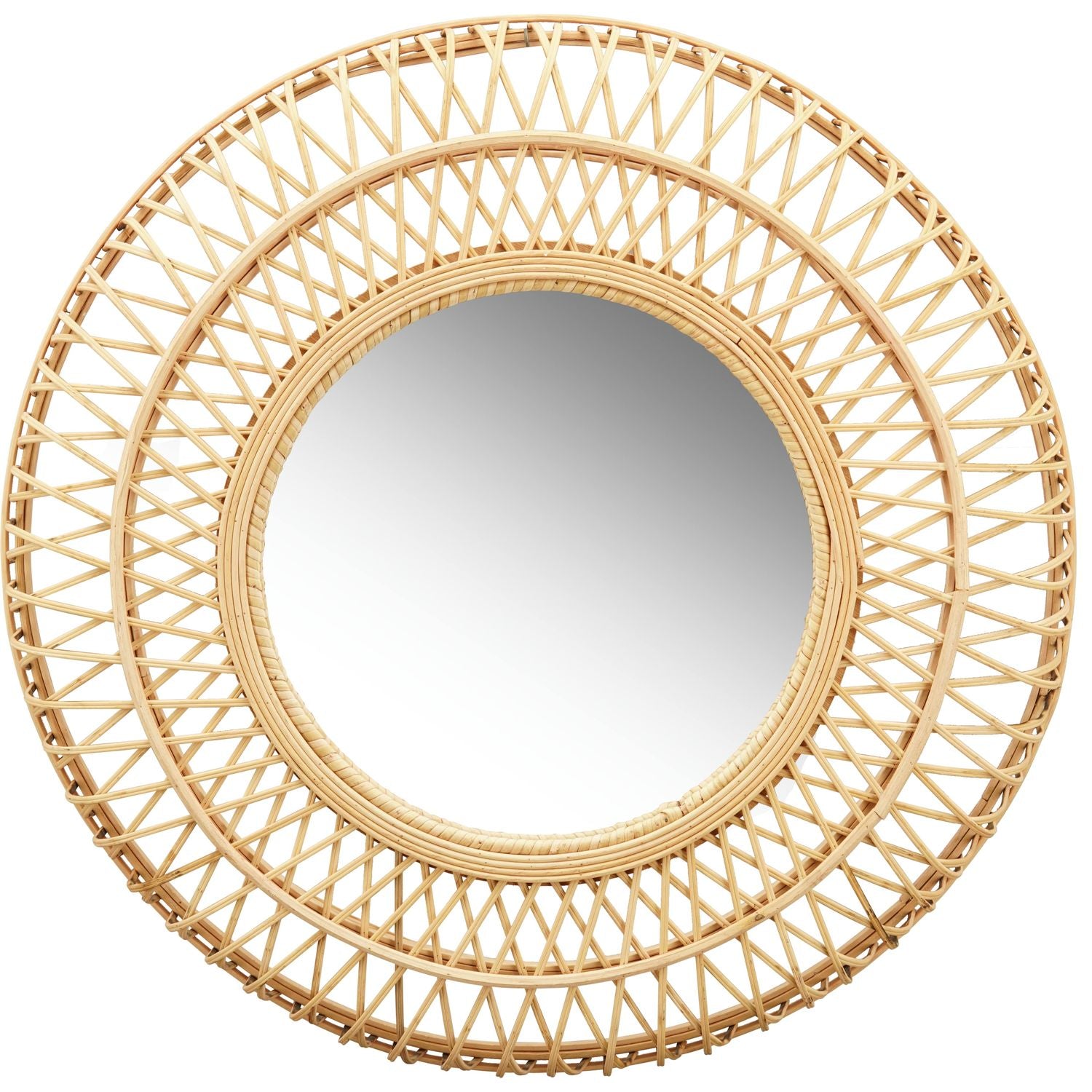 Spiegel ArtFerro - Bamboo/Glas - 60x60x7 cm