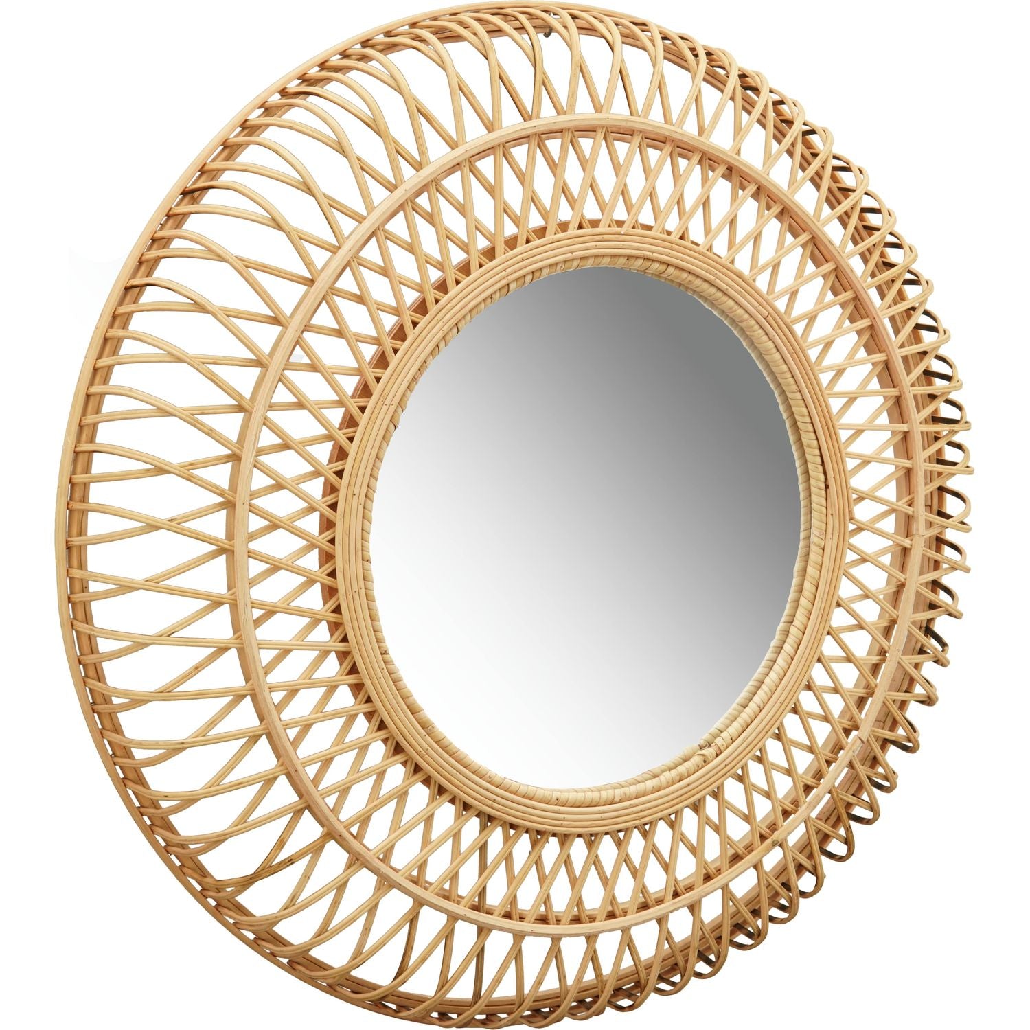 Spiegel ArtFerro - Bamboo/Glas - 60x60x7 cm