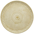 Tray set/3 Doré - metal - 49x49x4 cm/55x55x4 cm/61x61x4 cm