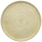 Tray set/3 Doré - metal - 49x49x4 cm/55x55x4 cm/61x61x4 cm