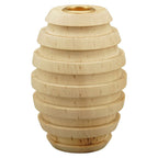 KerzenHalter Dost - natur - Holz - 7x7x10 cm