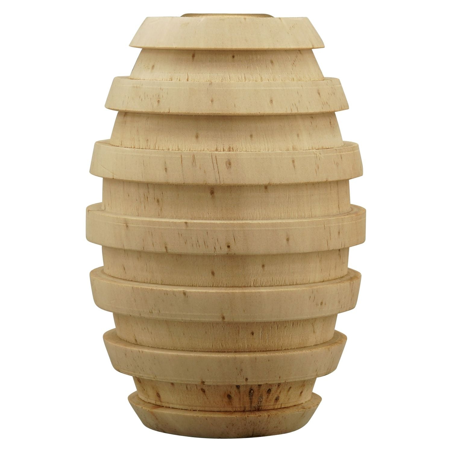 KerzenHalter Dost - natur - Holz - 7x7x10 cm