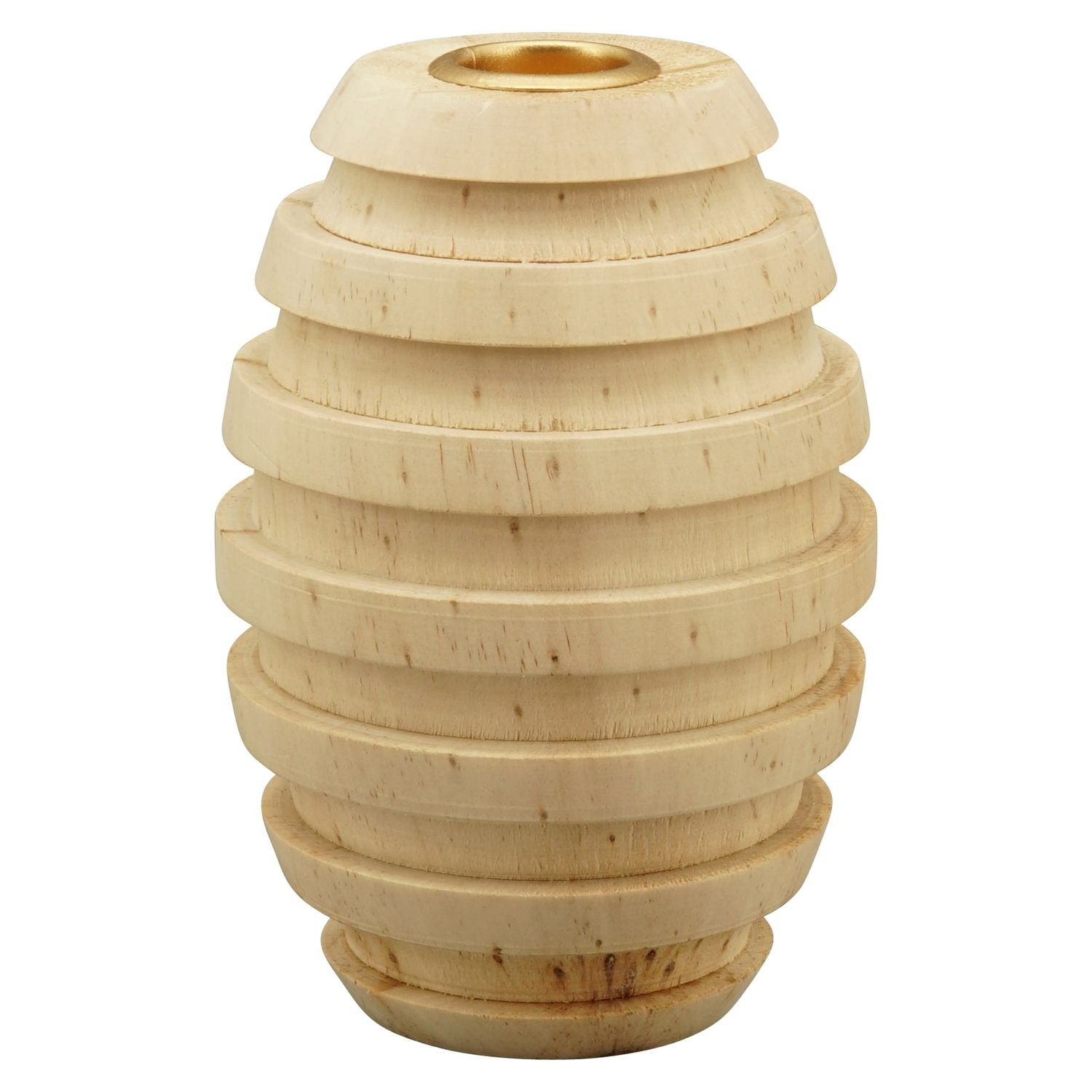 KerzenHalter Dost - natur - Holz - 8,5x8,5x12 cm