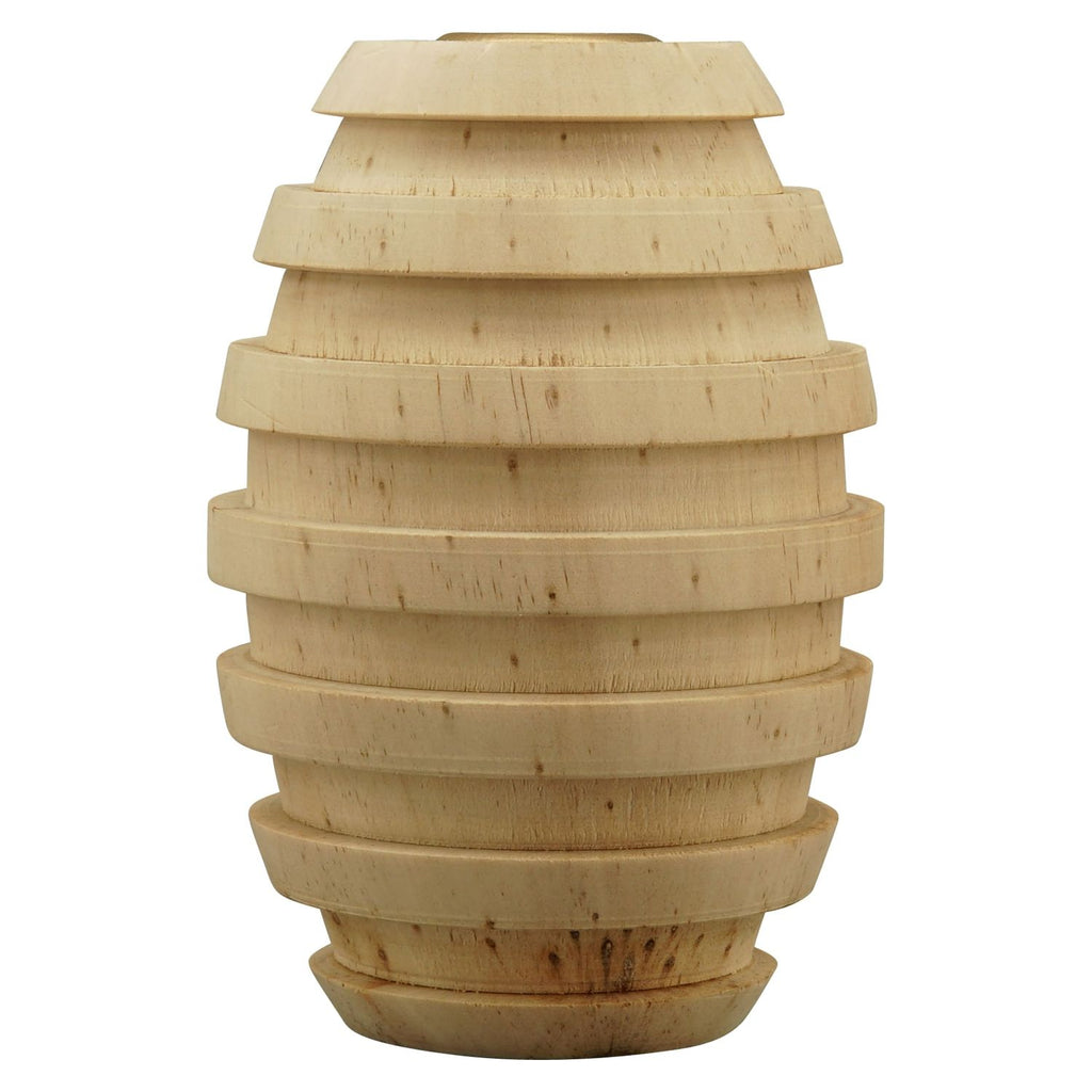 KerzenHalter Dost - natur - Holz - 8,5x8,5x12 cm