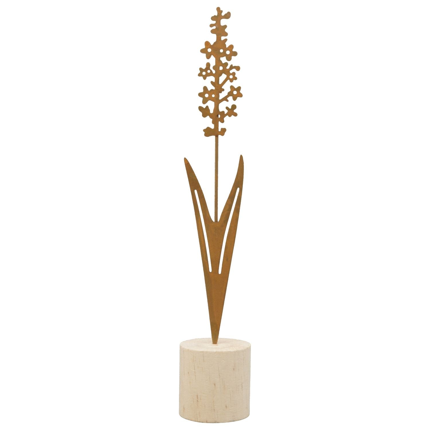 Blume Tôle - metall/Holz - 5,8x5,8x34 cm