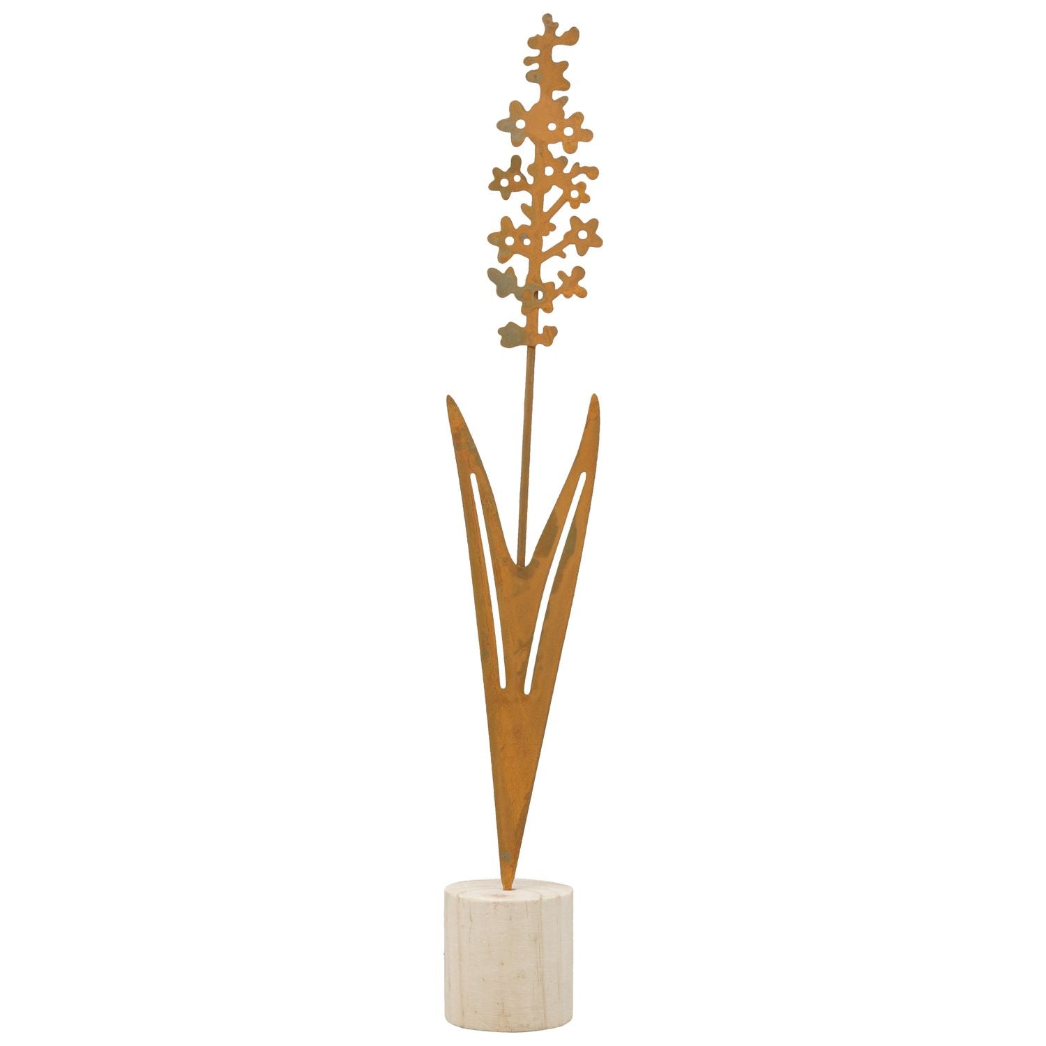 Blume Tôle - metall/Holz - 6,5x5,8x45 cm