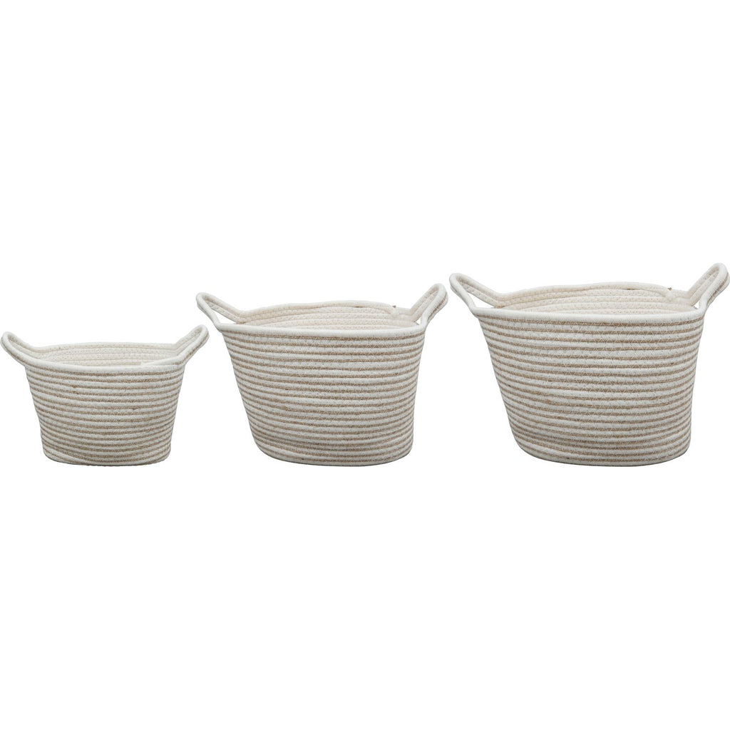 Korb Set/3 Cussin - 36x21x19 cm/42x24x23 cm/47x27x26 cm
