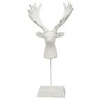 RentierKopf Lilian - weiß - Polyresin - 15x10,5x30,5 cm