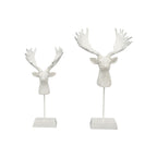 RentierKopf Lilian - weiß - Polyresin - 15x10,5x30,5 cm
