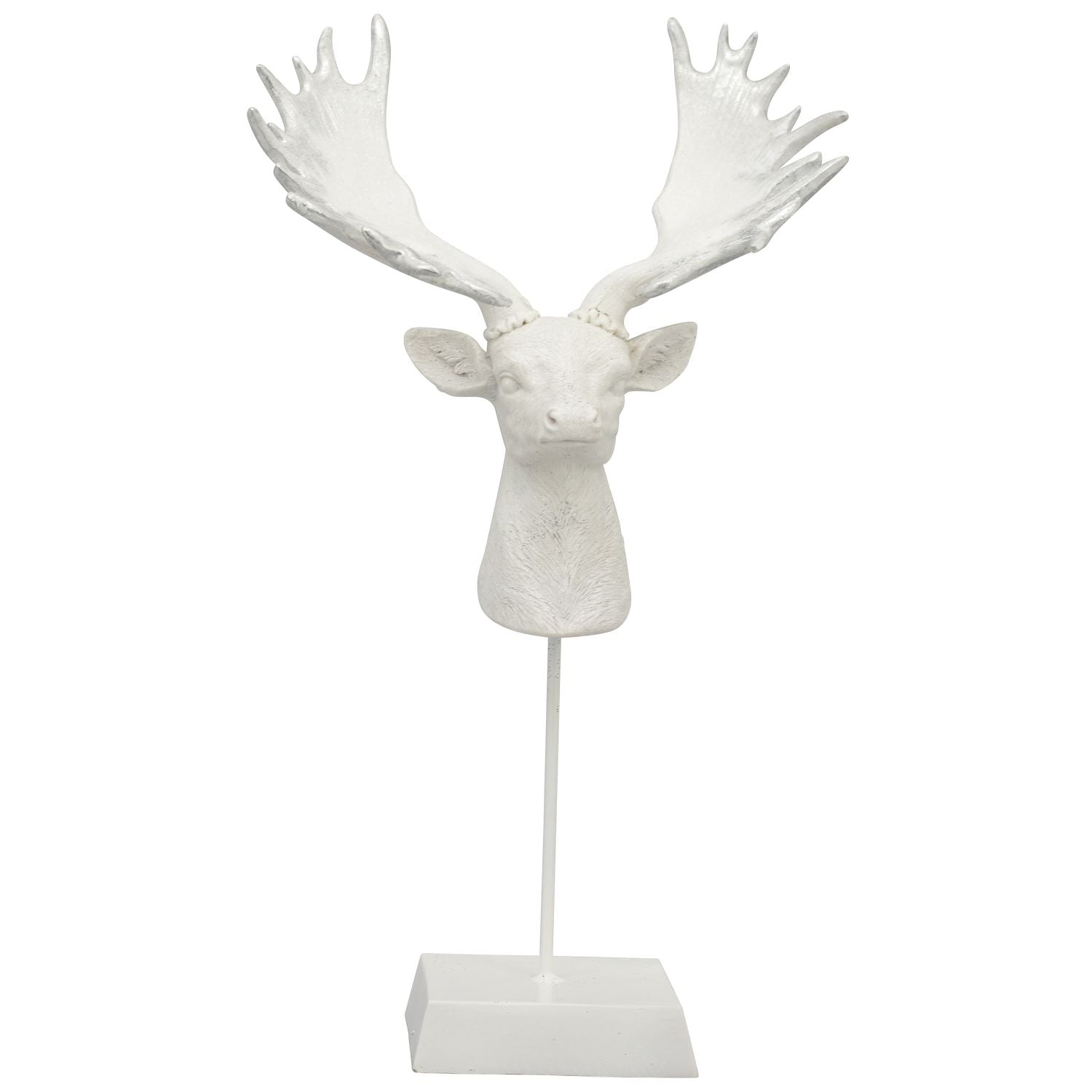 RentierKopf Lilian - weiß - Polyresin - 22x15,5x38 cm