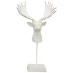 RentierKopf Lilian - weiß - Polyresin - 22x15,5x38 cm