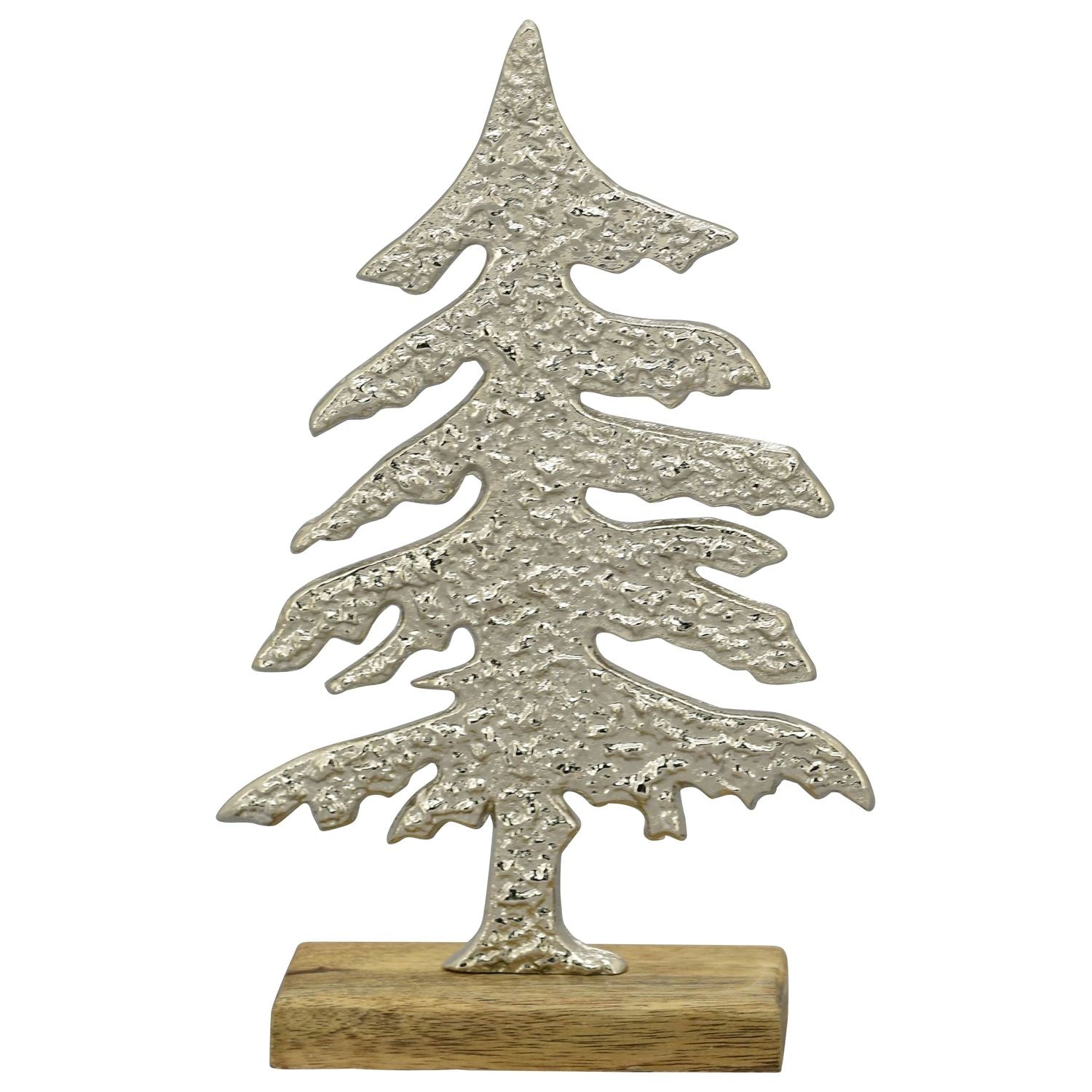 Baum Puri - Holz/Aluminium - 16,5x5x26,5 cm