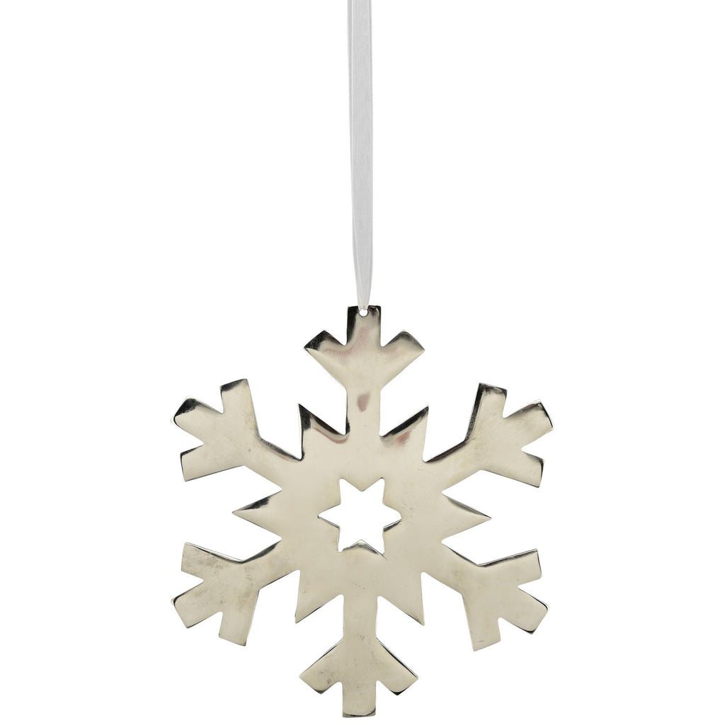 SchneeFlockenHänger Puri - silber - Alu - 10x10x0,5 cm