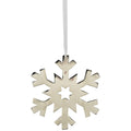 SchneeFlockenHänger Puri - silber - Alu - 10x10x0,5 cm