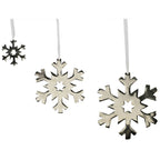 SchneeFlockenHänger Puri - silber - Alu - 10x10x0,5 cm